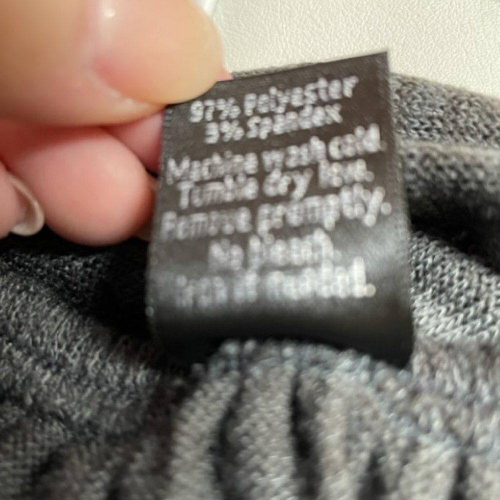 Win Win charcoal  gray open sleeve lace tunic. - Picture 8 of 8